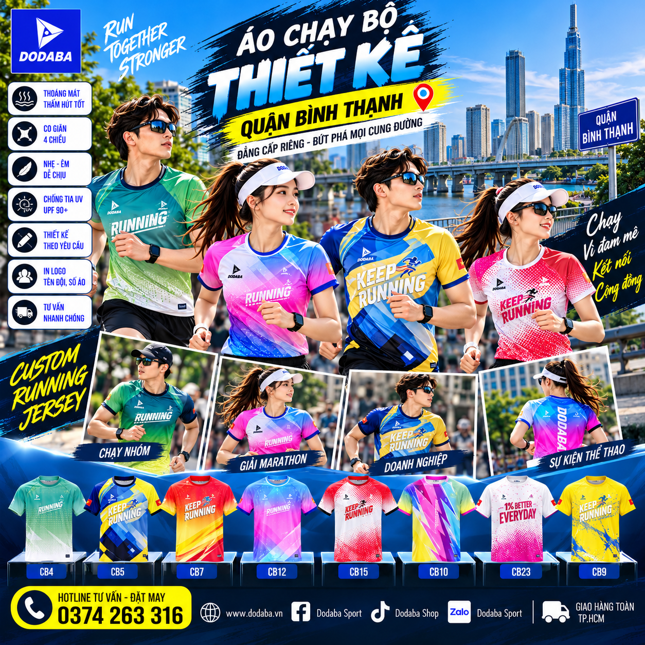 áo chạy bộ running quận bình thạnh