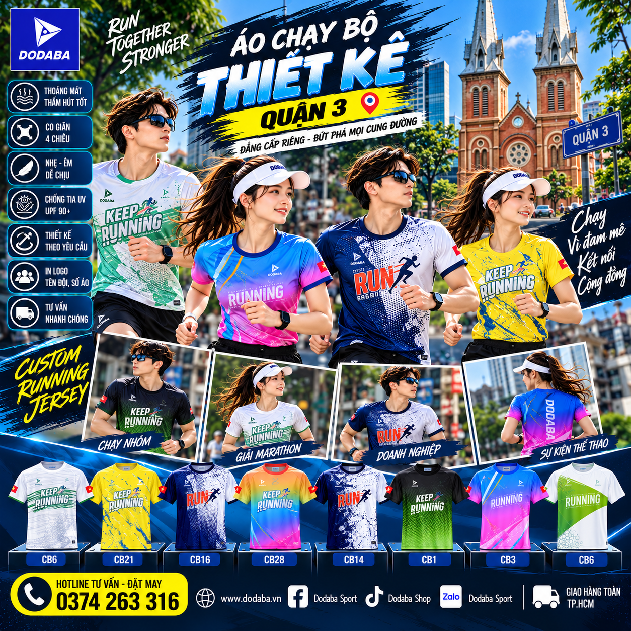 áo chạy bộ running quận 3