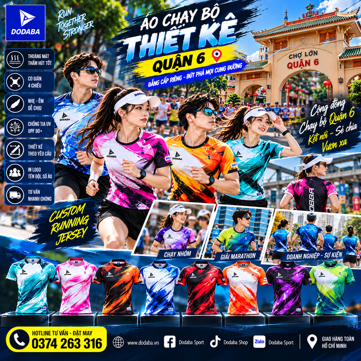 áo chạy bộ running quận 6