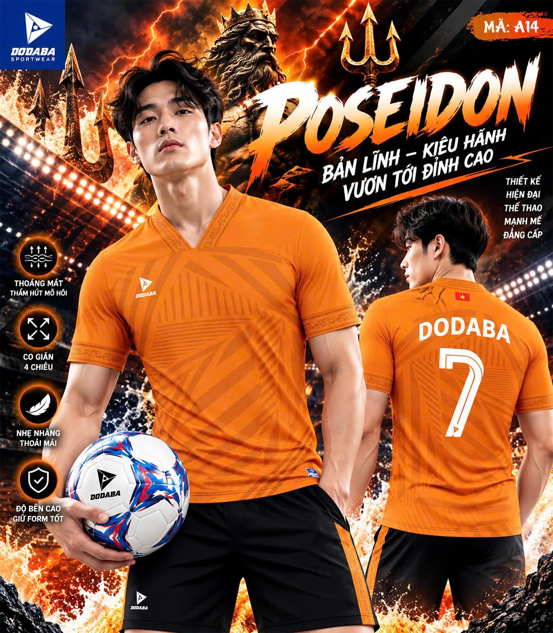 áo thiết kế poseidon màu cam 00 áo thiết kế poseidon màu cam