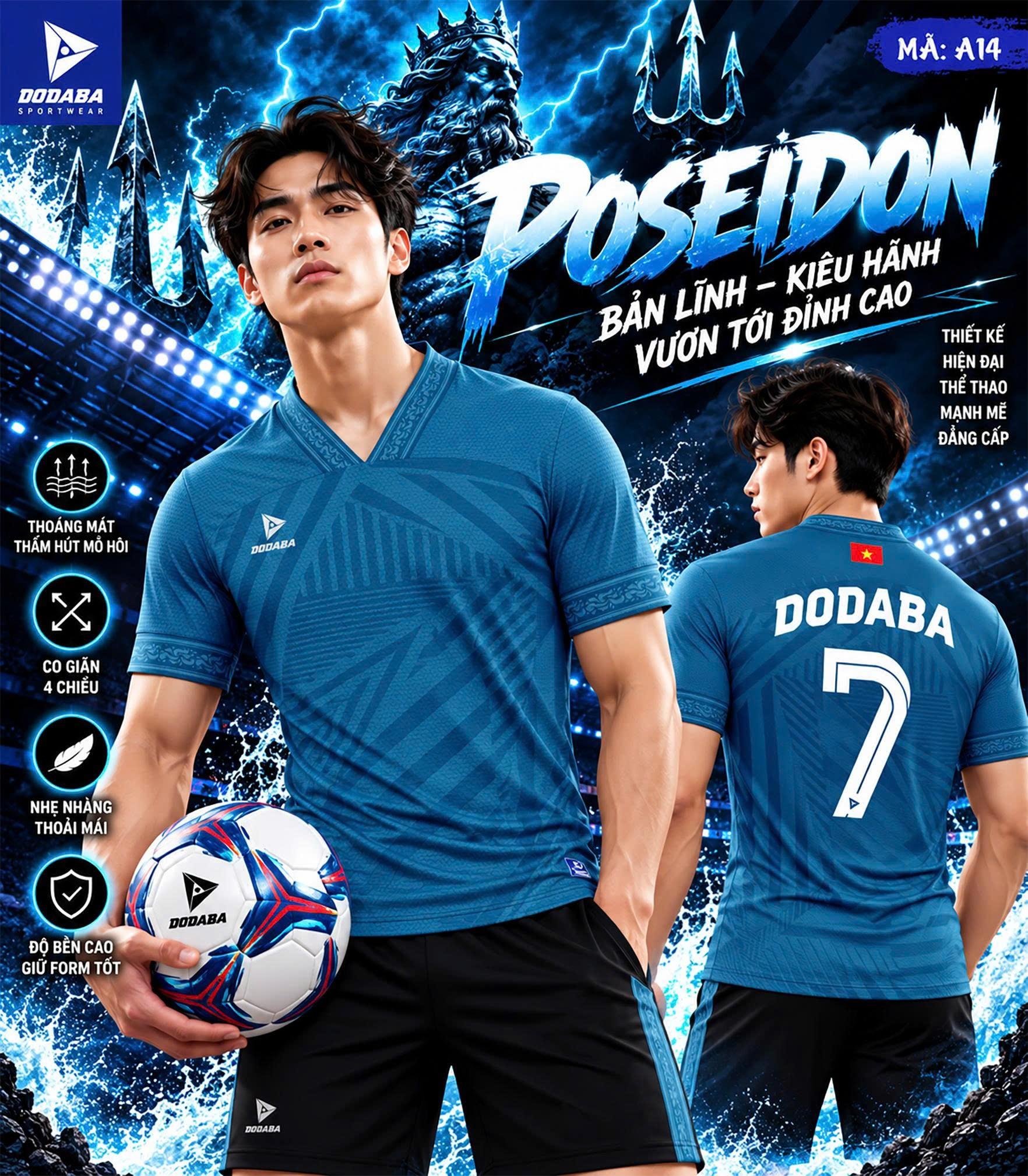 áo thiết kế poseidon màu xanh đậm 34 áo thiết kế poseidon màu xanh đậm