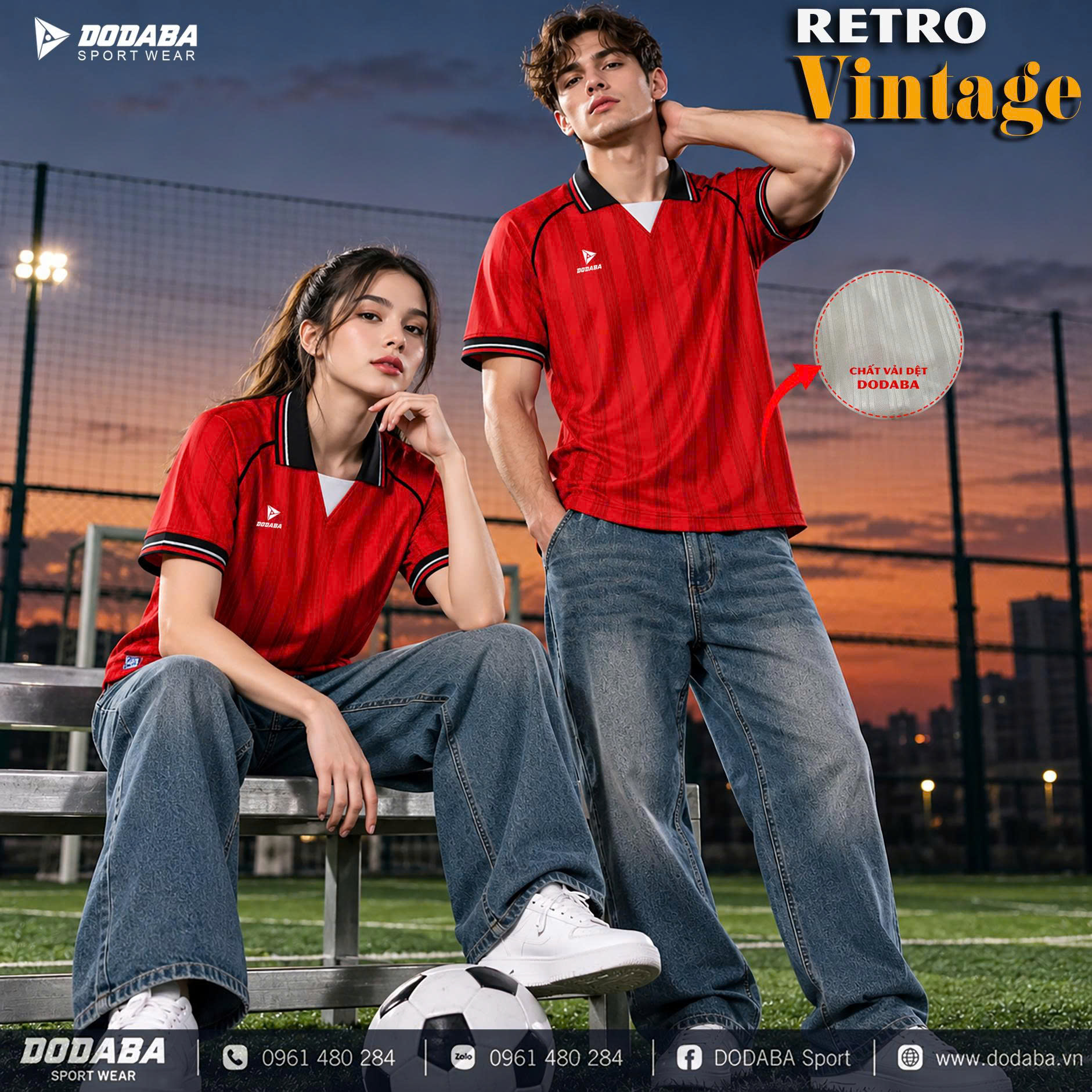 áo thiết kế retro vintage màu đỏ