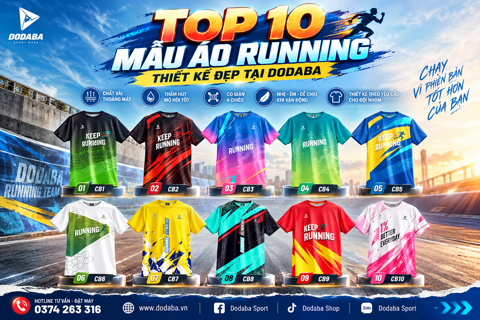 áo running thiết kế