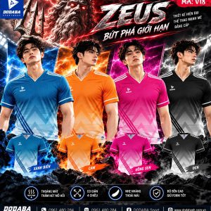 áo bóng đá thiết kế zeus