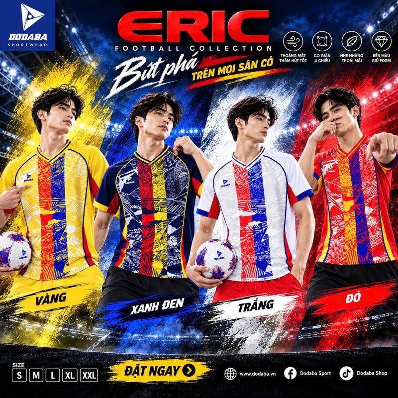áo bóng đá thiết kế ERIC