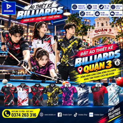áo bida(billiards) thiết kế