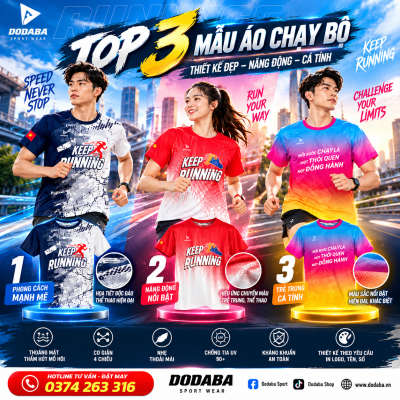 áo chạy bộ thiết kế đẹp