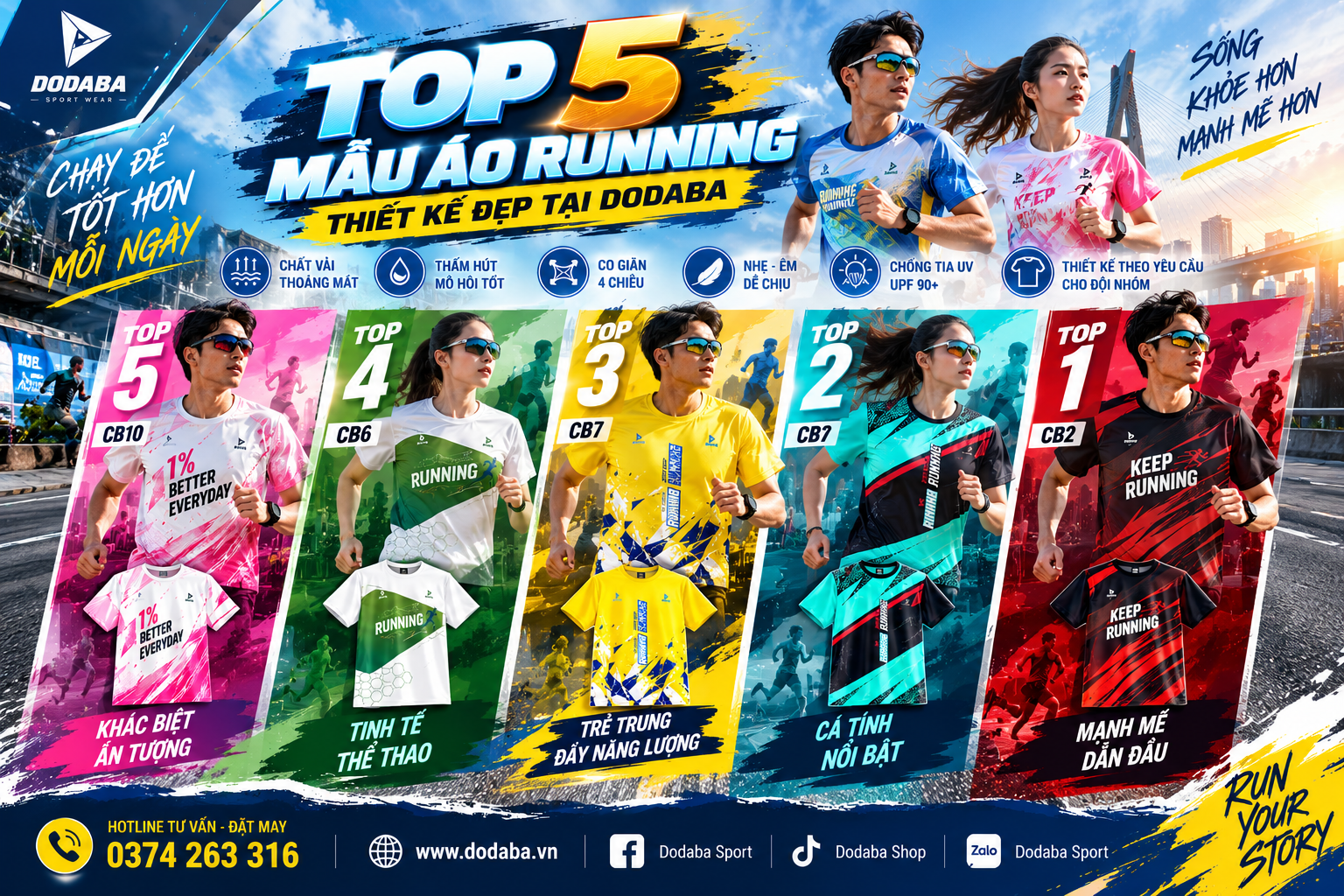 áo running thiết kế