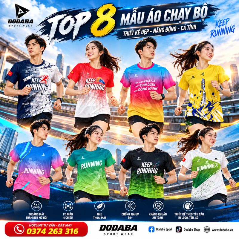 áo chạy bộ thiết kế 2026