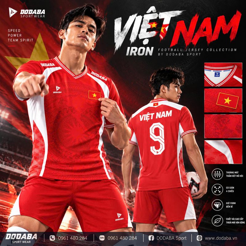 áo thiết kế bóng đá màu đỏ